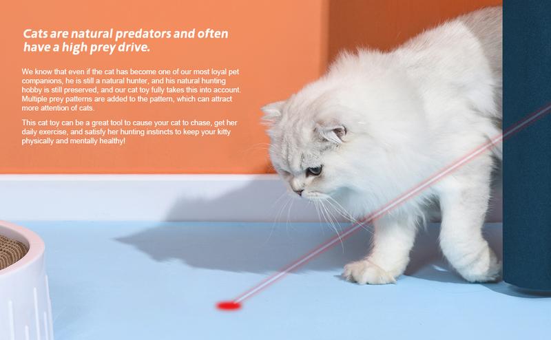 Gift For Pets,USB RechargeableLaser Pet Toy,1 Count 5 Adiustable Modes PetsInteractive Light Toy for Cats & Dogs, Pet Training Toy,Indoor & Outdoor Pet Toys