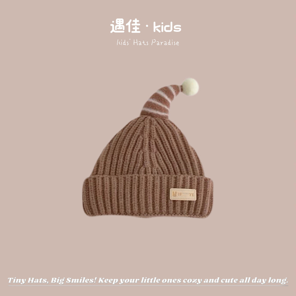 Autumn Winter Warm Hat Korean Versatile Unisex Toddler Baby Windproof Ear Protection Knitted Infant Hat Children's Hat