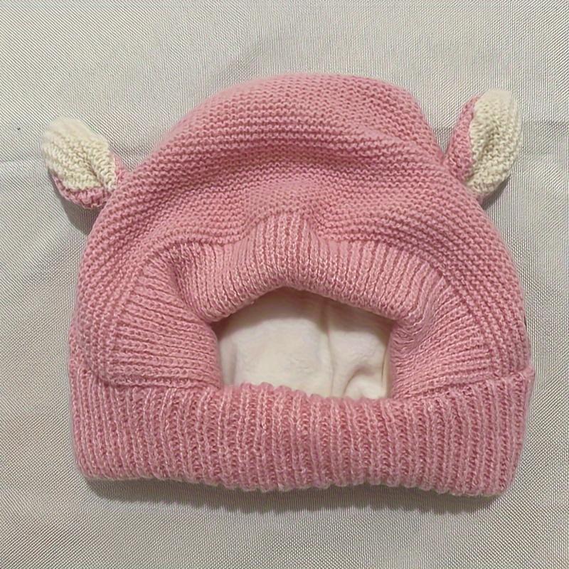 1pc Dog Silent Ear Muffs, Noise Protection Ear Covers, Large Dogs Knitted Hat Ears, Fabric Material, Pets Supplies