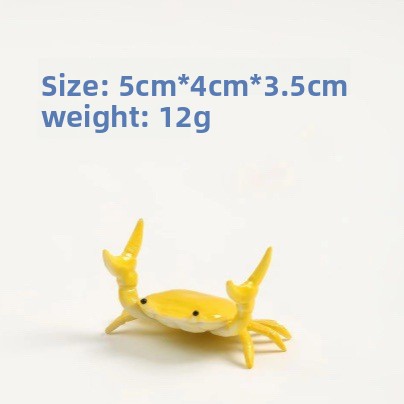 Japanese Pen Holder Creative Design INS Internet Celebrity Weightlifting Crab Pen Stand Storage Pen Holder Ornament Model