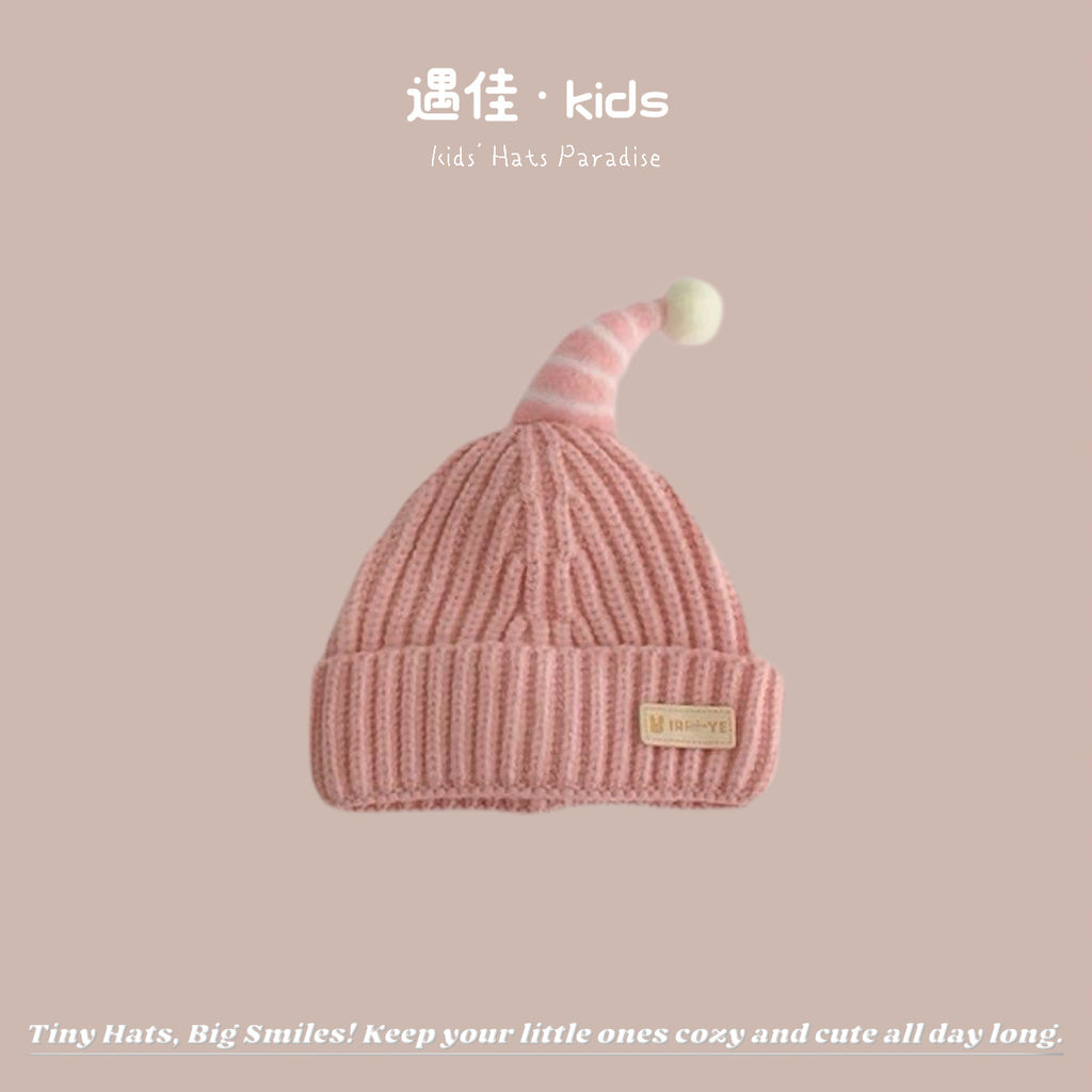 Autumn Winter Warm Hat Korean Versatile Unisex Toddler Baby Windproof Ear Protection Knitted Infant Hat Children's Hat