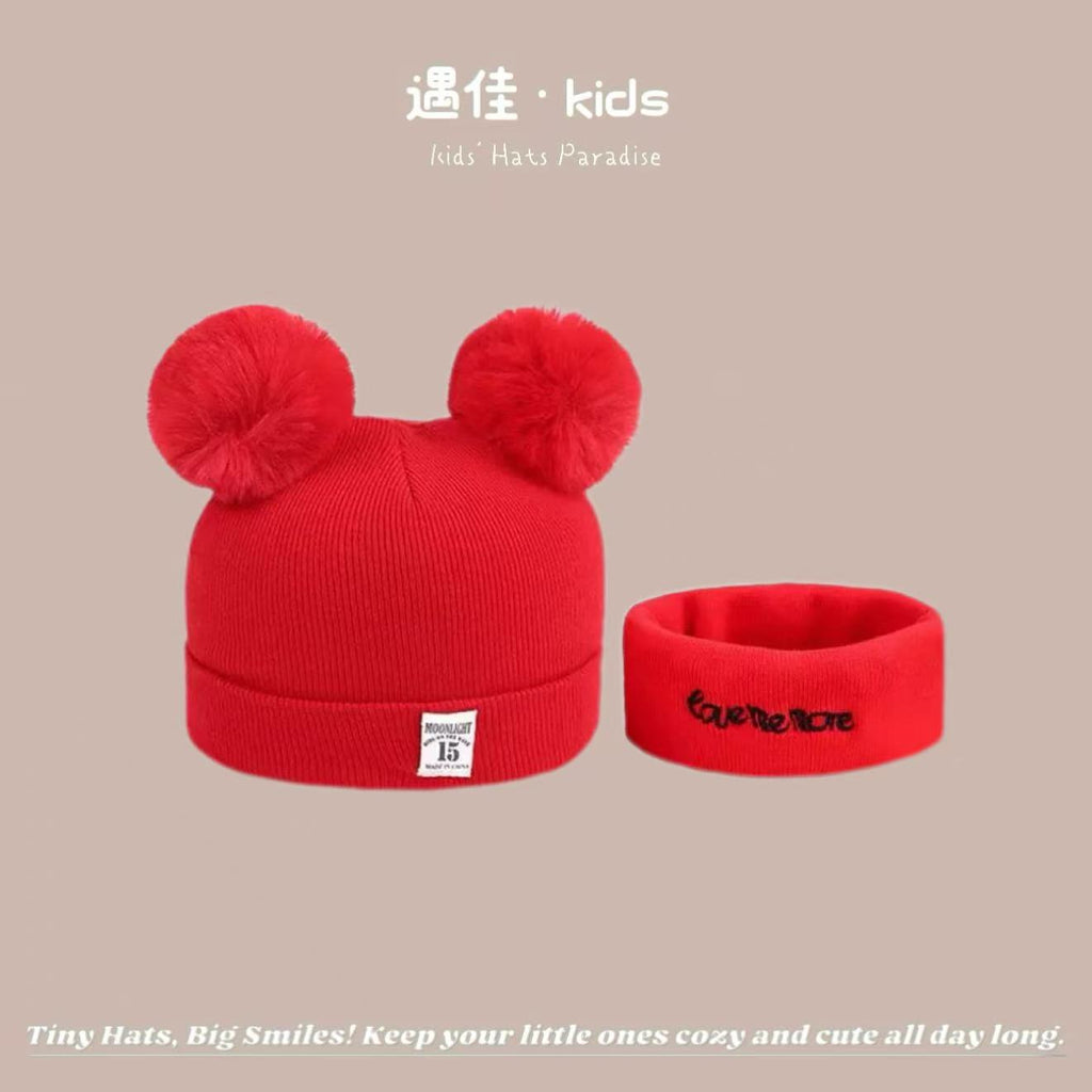 Autumn Winter Warm Hat Korean Versatile Unisex Toddler Baby Windproof Ear Protection Knitted Infant Hat Children's Hat