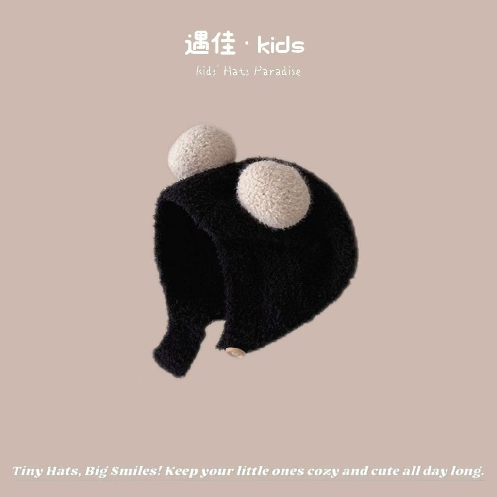 Autumn Winter Warm Hat Korean Versatile Unisex Toddler Baby Windproof Ear Protection Knitted Infant Hat Children's Hat