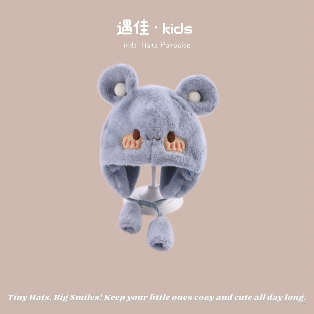 Autumn Winter Warm Hat Korean Versatile Unisex Toddler Baby Windproof Ear Protection Knitted Infant Hat Children's Hat