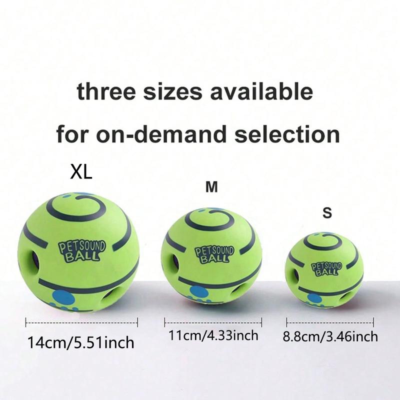 Pet Sound Toy Ball, 1 Count Silicone Dog Treats Dispenser Ball, Interactive Dog Training Ball, Pets Durable Chew Toy, Fun Indoor and Outdoor Dog Toy, Cat Toys, Funny Gift