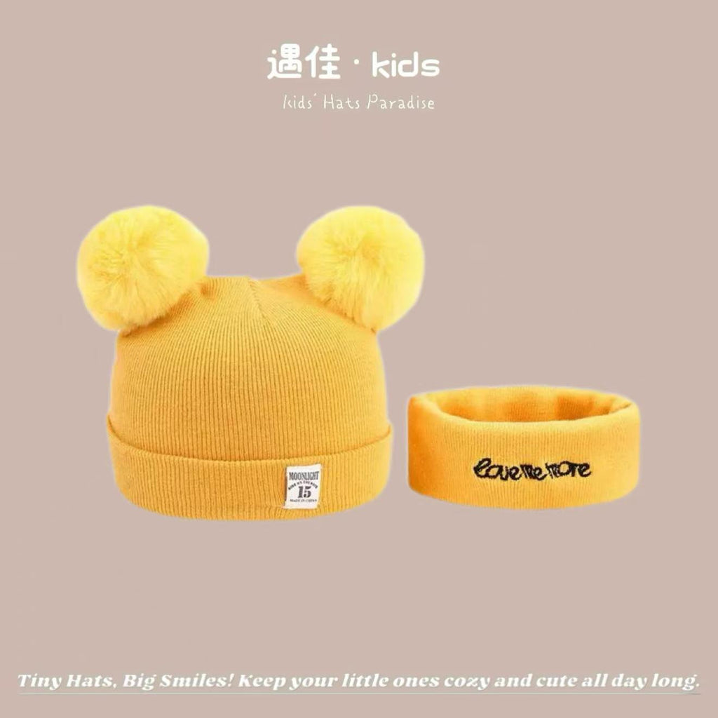 Autumn Winter Warm Hat Korean Versatile Unisex Toddler Baby Windproof Ear Protection Knitted Infant Hat Children's Hat