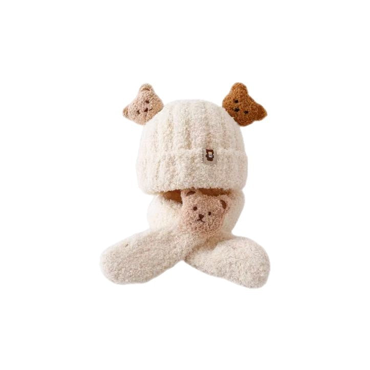 Autumn Winter Warm Hat Korean Versatile Unisex Toddler Baby Windproof Ear Protection Knitted Infant Hat Children's Hat