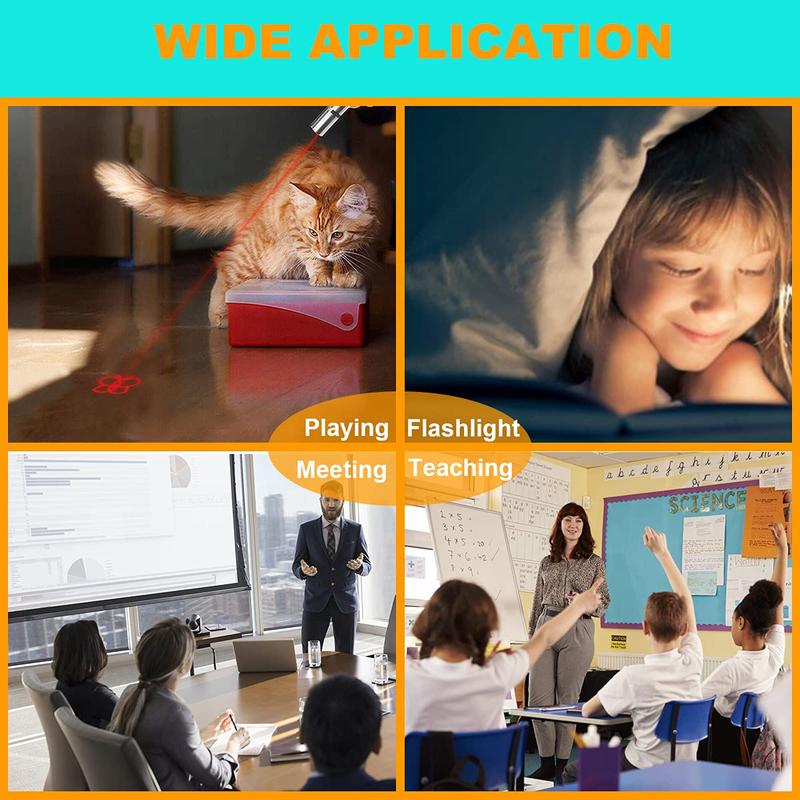 Gift For Pets,USB RechargeableLaser Pet Toy,1 Count 5 Adiustable Modes PetsInteractive Light Toy for Cats & Dogs, Pet Training Toy,Indoor & Outdoor Pet Toys