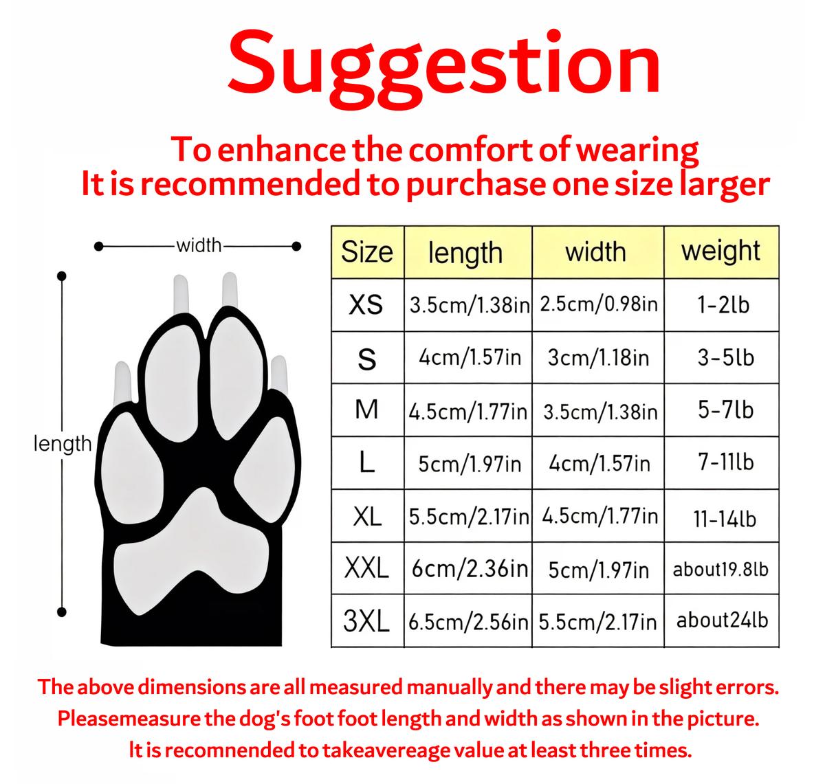 4-Pack Waterproof Dog Boots with Reflective Strips & Adjustable Straps Secure Fit for Rain Snow Mud All-Season Protection for Small Medium Large Breeds Winter - Paws