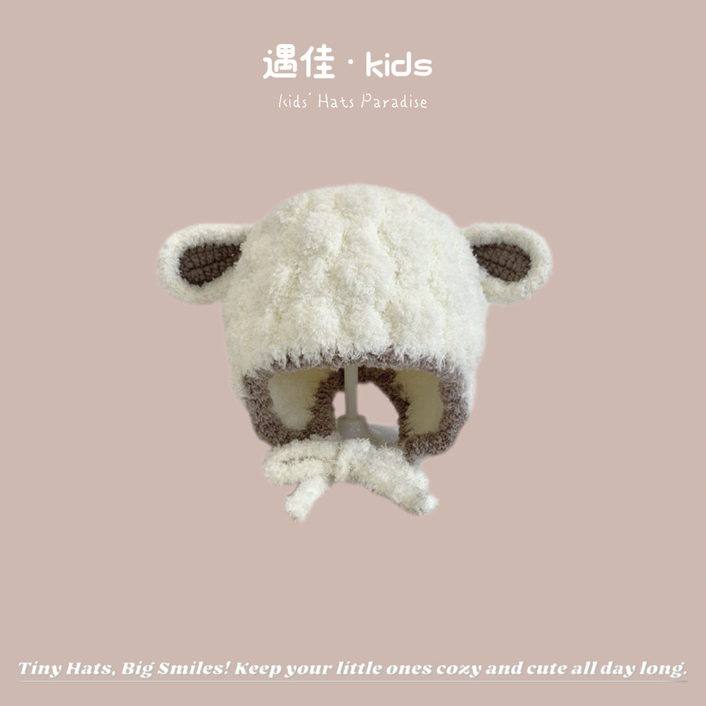 Autumn Winter Warm Hat Korean Versatile Unisex Toddler Baby Windproof Ear Protection Knitted Infant Hat Children's Hat