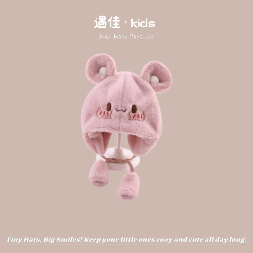 Autumn Winter Warm Hat Korean Versatile Unisex Toddler Baby Windproof Ear Protection Knitted Infant Hat Children's Hat