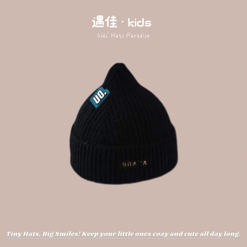 Autumn Winter Warm Hat Korean Versatile Unisex Toddler Baby Windproof Ear Protection Knitted Infant Hat Children's Hat