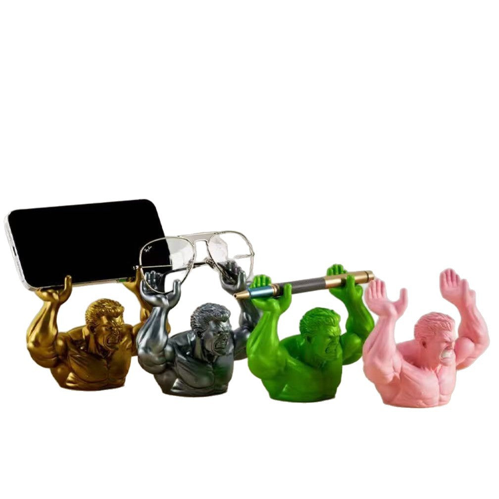 Japanese Pen Holder Creative Design INS Internet Celebrity Weightlifting Crab Pen Stand Storage Pen Holder Ornament Model